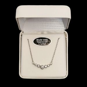 Swarovski silver necklace